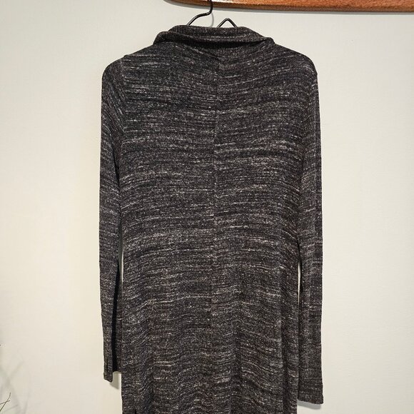 Women's Long Sleeve Open Front Gray Cardigan with Thumb Holes, Small - Picture 3 of 7